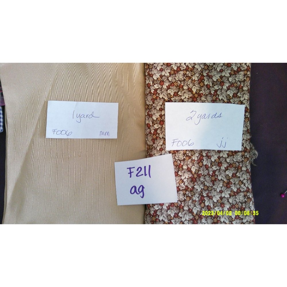 Fabric * 3 Yards * Sewing * Quilting * Blankets * Crafts * F211 aq